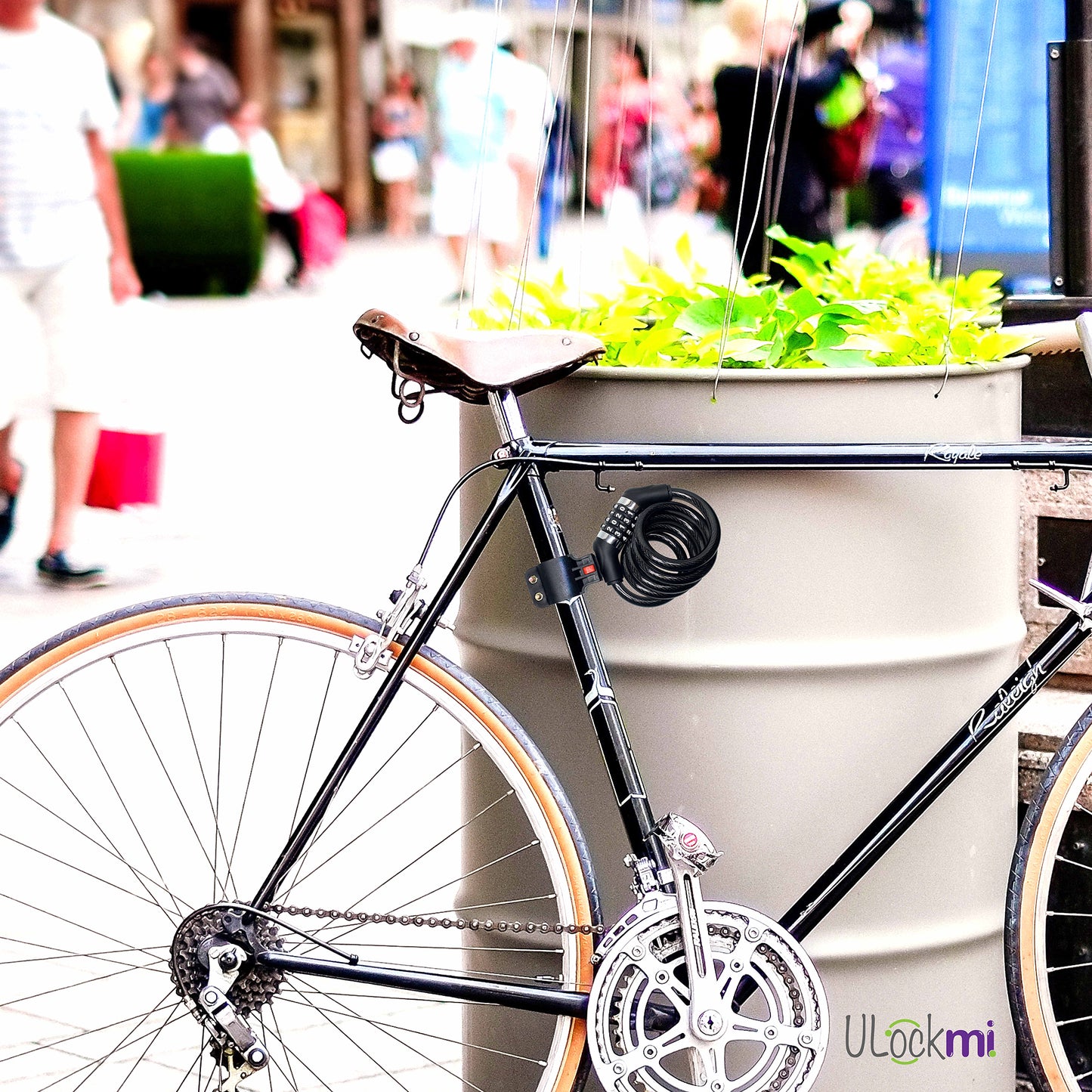 Ulockmi 4D Bike Lock: Secure and versatile. 4-digit combo, 120cm x 12mm cable. Ideal for bikes, scooters, and more.