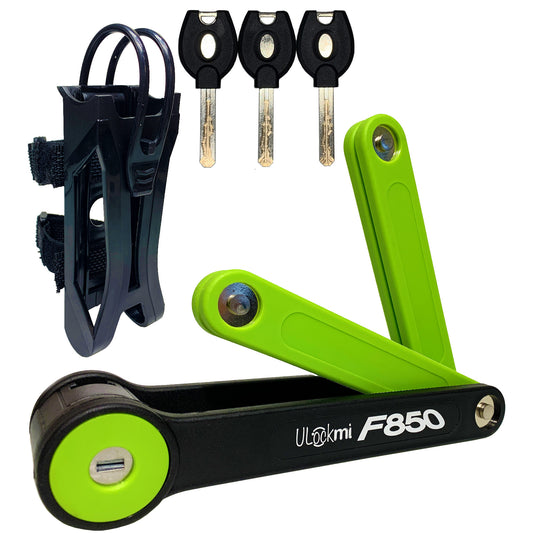 Folding Bike Lock 85cm with Mounting Bracket Includes 3 Keys suitable for Bikes, Scooter, E-Bike, Fixie Bicycle
