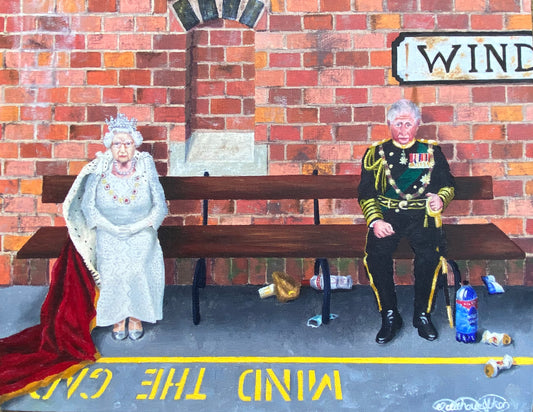 “Waiting" Queen Elizabeth Memorial Print (unframed)