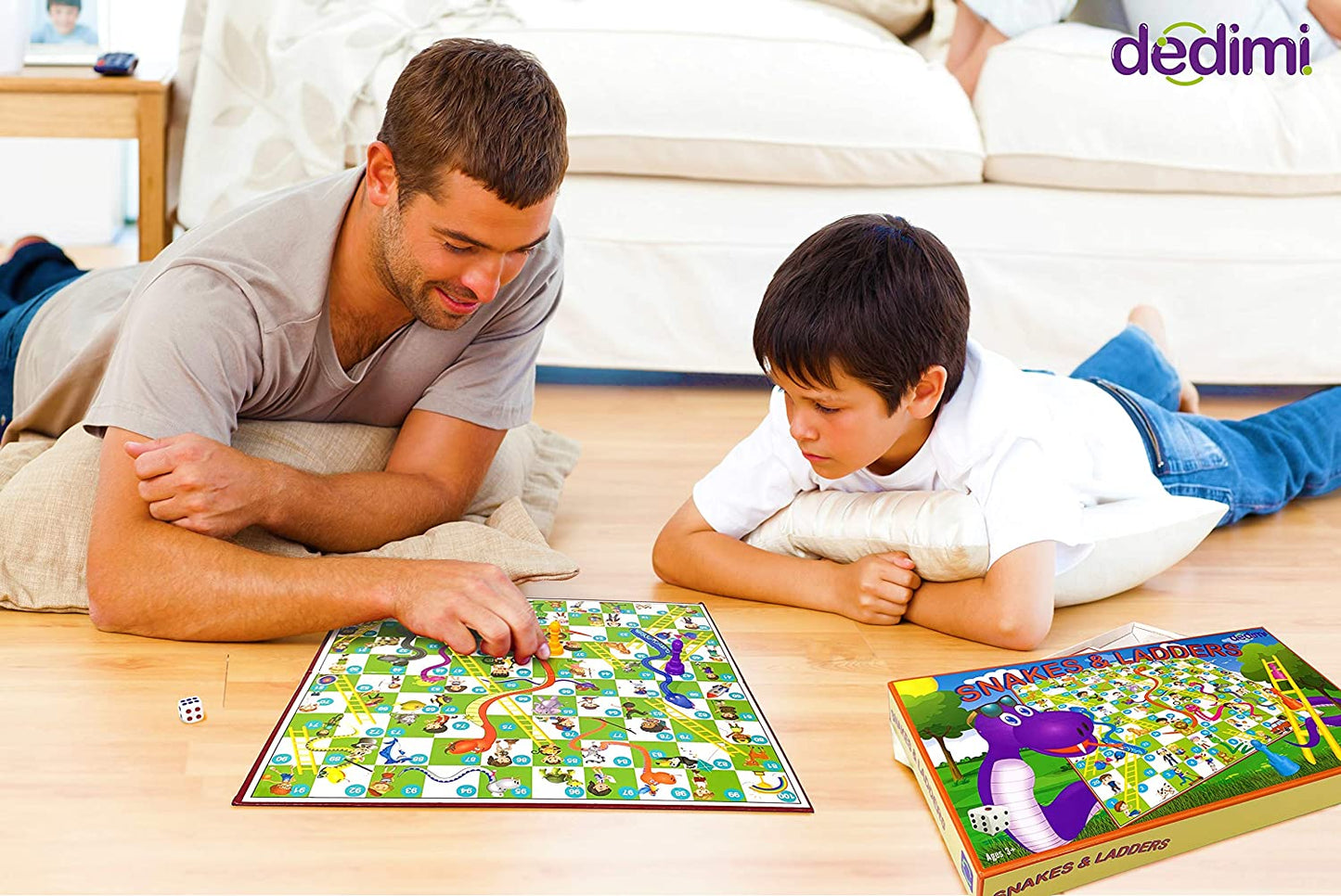 Snakes and Ladders Board Games for Kids-Classic Traditional game for boys, girls, friends and family quality time
