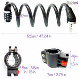 Ulockmi 4D Bike Lock: Secure and versatile. 4-digit combo, 120cm x 12mm cable. Ideal for bikes, scooters, and more.
