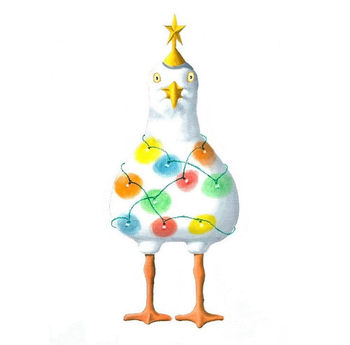 Brighton Birds Christmas card: Christmas Tree