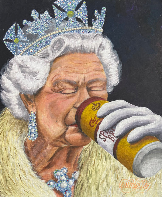 “TFI Friday” Queen Elizabeth Memorial Print (unframed)