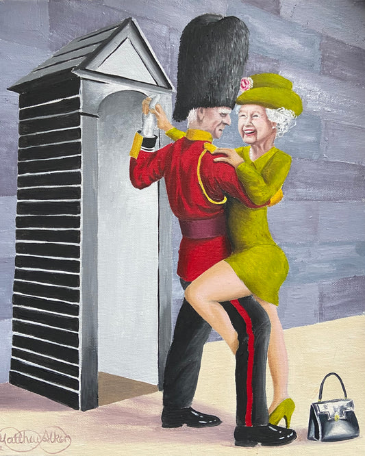 “Dance Like the Guards aren’t Watching” Queen Elizabeth Memorial Print (unframed)