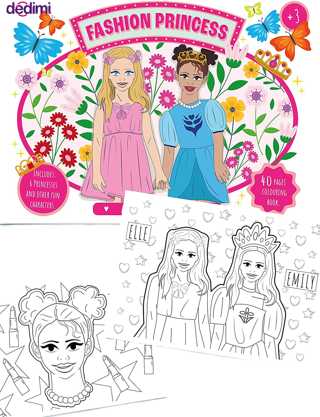 
Fashion Princess Colouring book